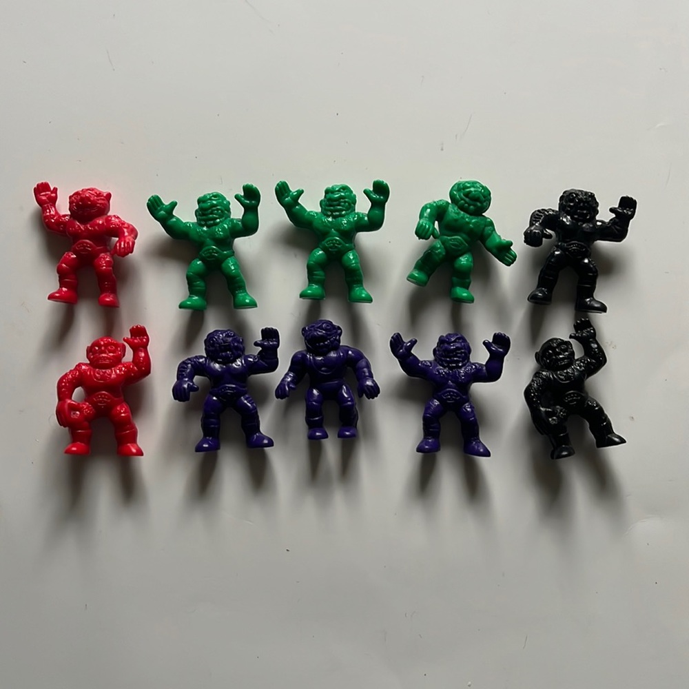 Lot Of 10 Weird Ball Flyweight Wrestlers / MUSCLE / 1986